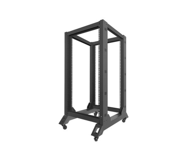 LANBERG Stojąca 19" 22U 600x800mm Open Rack (czarna) - 455667 - zdjęcie 4